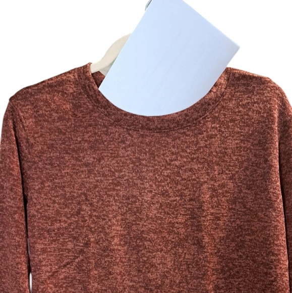 Pullover Cropped Sweater - Marsala - Picture 2 of 2